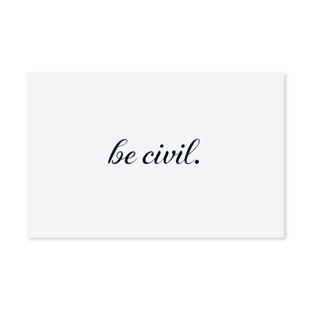 BE CIVIL "LOW KEY" TATTOO STICKER