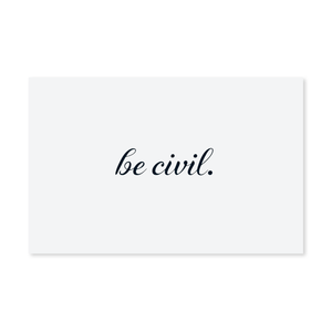 BE CIVIL "LOW KEY" TATTOO STICKER